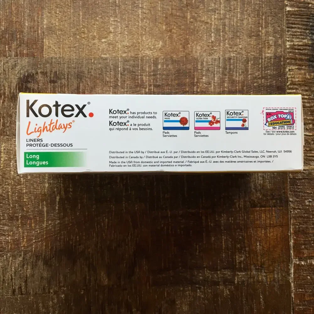 Kotex lightdays liners